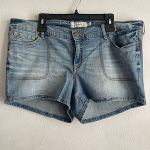 Torrid Women's Faded Blue Jean Shorts